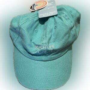 NWT Pacific Brim Turquoise Beach Life Cap